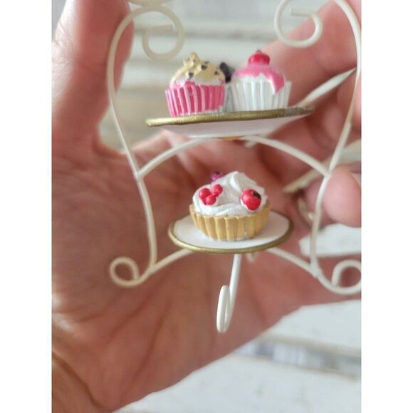 Cupcake display Baker ornament tower Xmas cake tray - Picture 7 of 8